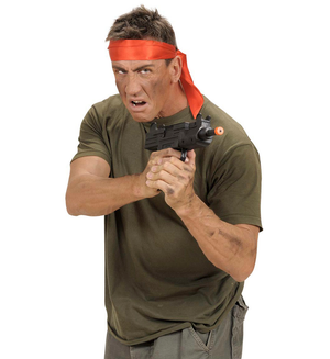 Pistola Mitragliatrice Uzi con Suono Accessori per Abito Vestito Travestimento Carnevale Bambino