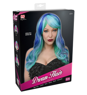 Vestito Carnevale + Accessori Pavone Abito Copricapo Parrucca Travestimento (5/7 Anni)