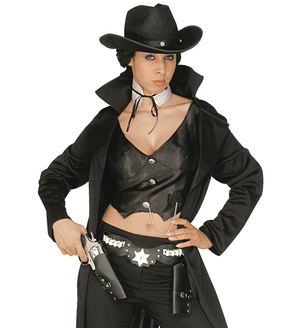 Cinturone Cowboy con Doppia Fondina Accessori per Abito Vestito Travestimento Carnevale Bambino