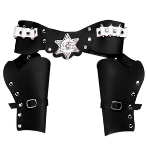 Cinturone Cowboy con Doppia Fondina Accessori per Abito Vestito Travestimento Carnevale Bambino