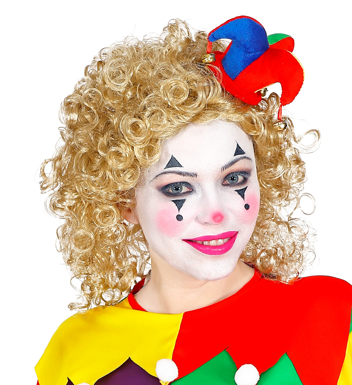 Cerchietto con Mini Cappello Giullare Accessori per Abito Vestito Travestimento Carnevale Cosplay - 09565