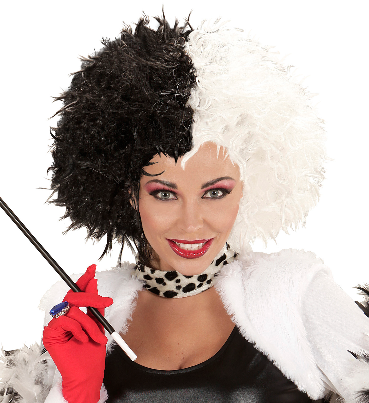 Parrucca Demonia Accessori per Abito Vestito Travestimento Carnevale - 93320
