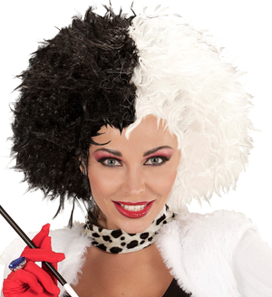 Parrucca Demonia Accessori per Abito Vestito Travestimento Carnevale - 93320