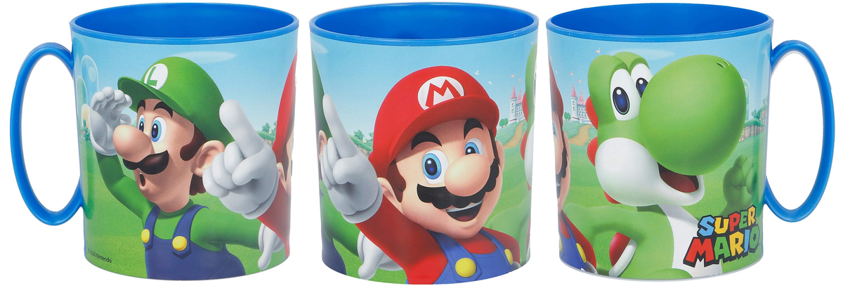 Tazza Super Mario Videogioco Luigi Peach Yoshi Toad Mug Microonde Ml.350 Bpa Free - St21404