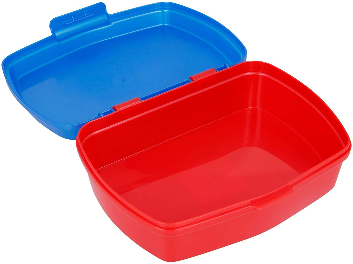 Set Borraccia e Portamerenda Super Mario 2 Pezzi in Plastica Riutilizzabile Bpa Free