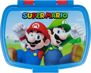 Portamerenda Super Mario Videogioco Luigi Yoshi Peach Toad Porta Pranzo Scuola Tempo Libero Cm. 17x14x6 - St21474