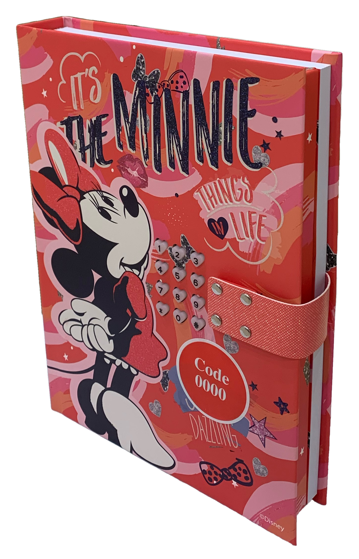 Diario Segreto Minnie Mouse DISNEY Combinazione Elettronica Bambina - Wd21497