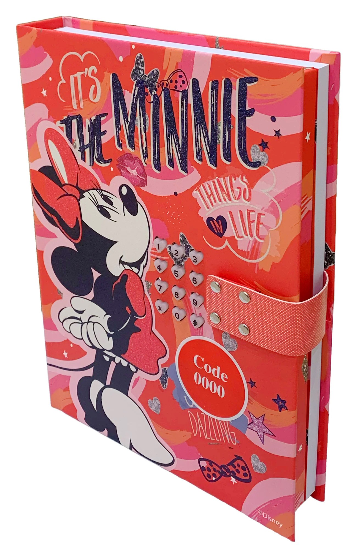 Diario Segreto Minnie Mouse DISNEY Combinazione Elettronica Bambina - Wd21497