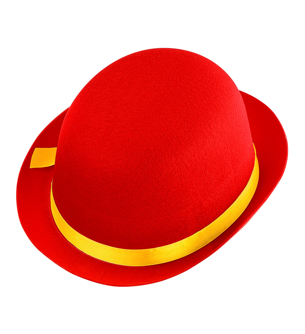 Bombetta Rossa Clown Cappello in Feltro Accessri Abito Vestito Carnevale Bambino - 32631