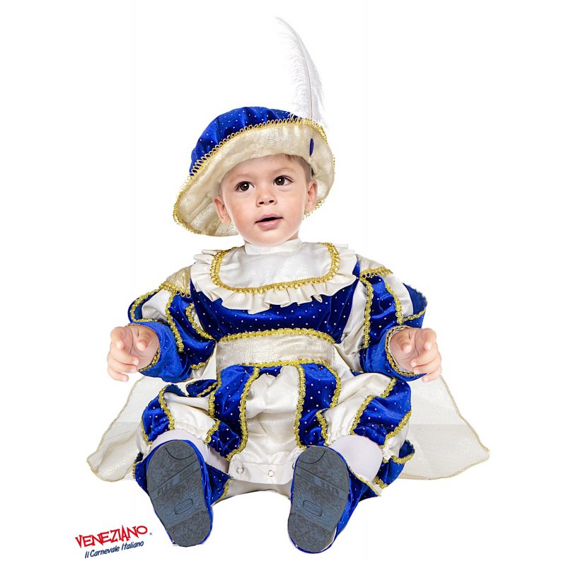Vestito Carnevale Principino Costume Travestimento Neonato - 54178