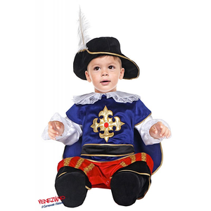 Vestito Carnevale Dolce Moschettiere Costume Travestimento Neonato - 54188