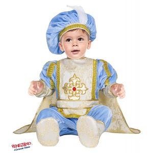 Vestito Carnevale Principino Lusso Costume Travestimento Neonato - 54183