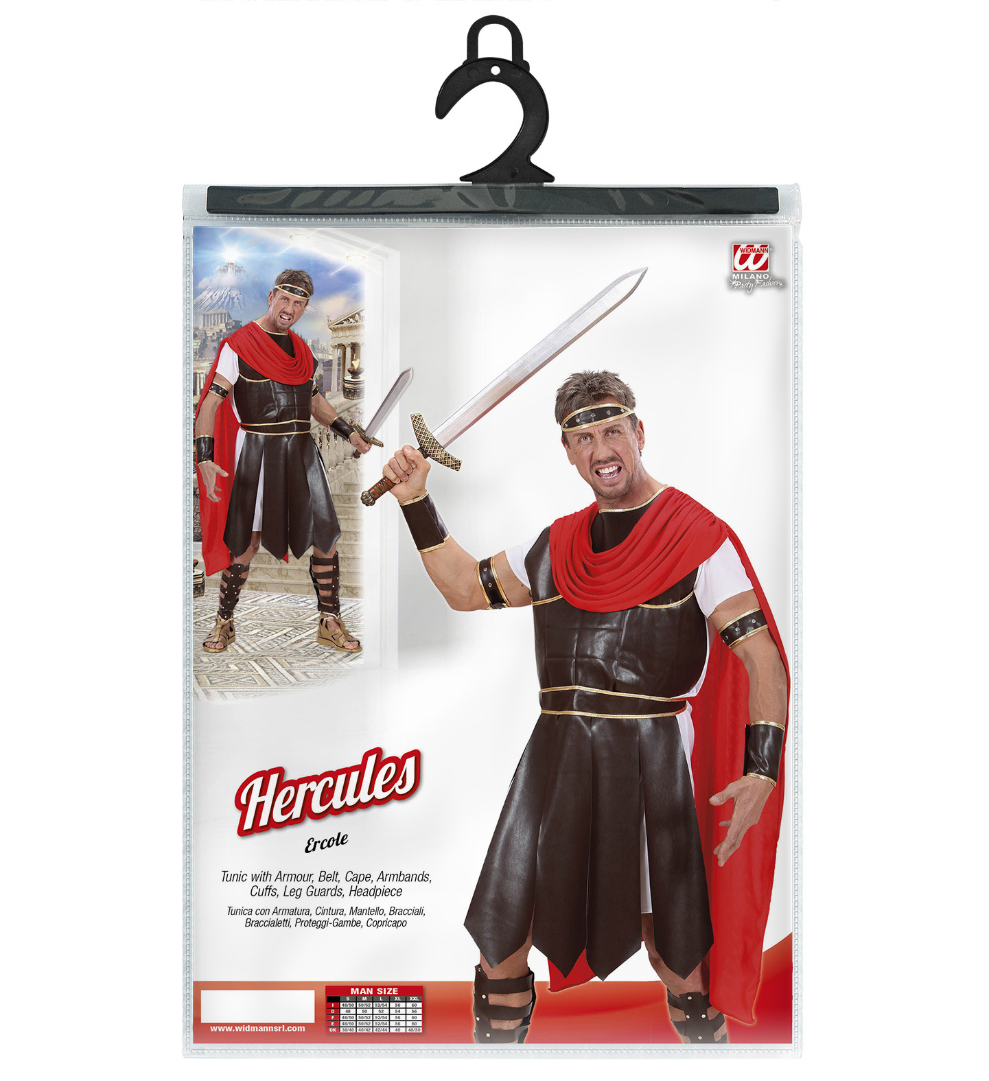 Costume Vestito Abito Travestimento Carnevale Adulto Ercole - 7320 Adulto
