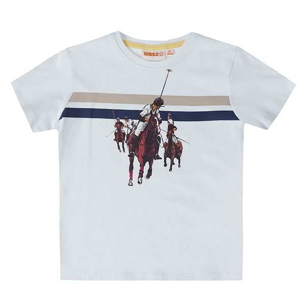 T-Shirt M.c. Bambino Ubs2 Taglie 2/14 Anni 100% Co - E219344