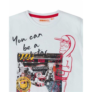 T-Shirt M.c. Bambino Ubs2 Taglie 4/12 Anni 100% Co - E219364