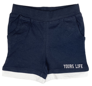Bermuda Pantaloncino Yours Neonato Bambino Taglie 9/30 Mesi  - Ab2004nero
