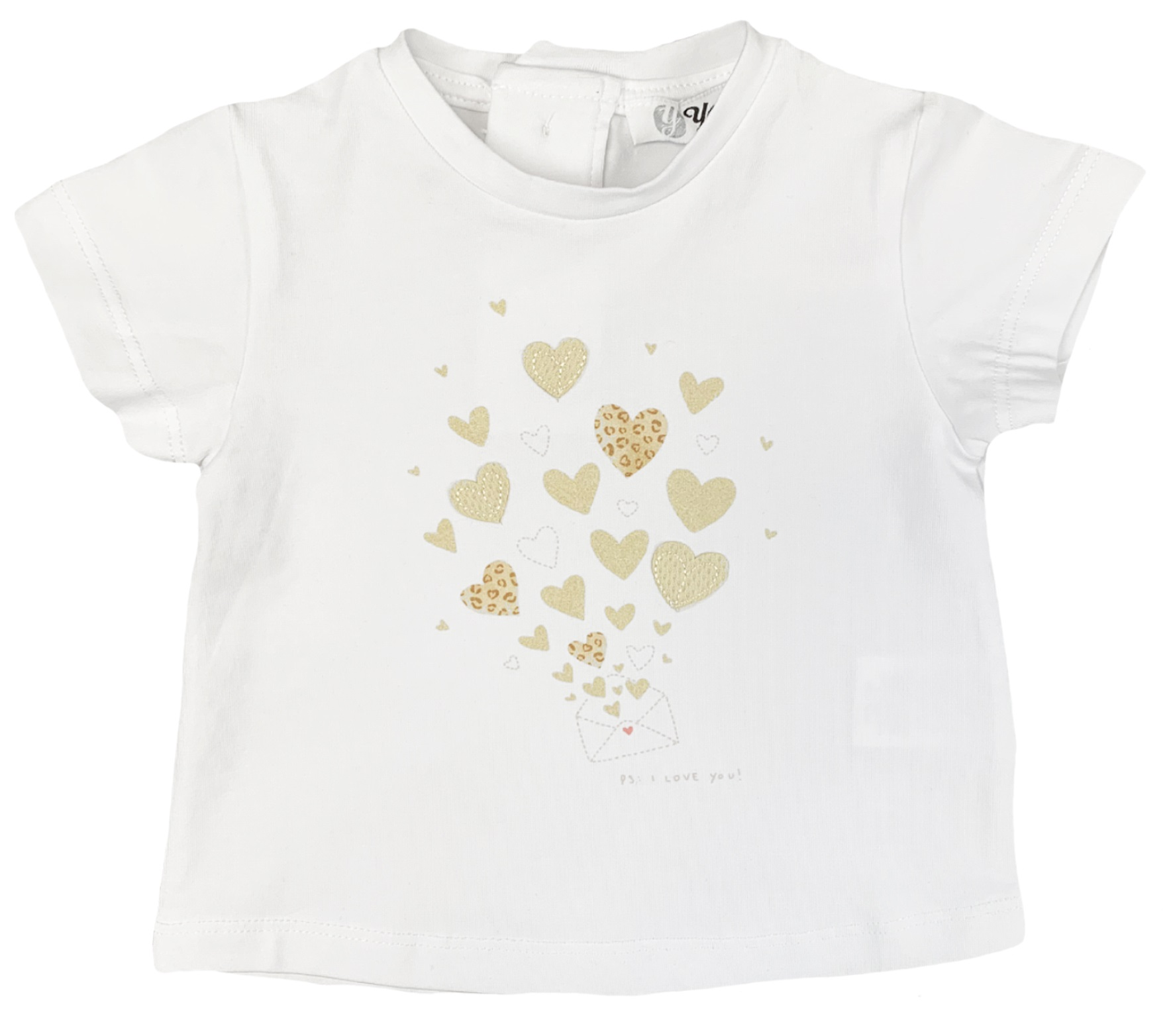 T-Shirt M.c. Neonata Yours Taglie 9/30 Mesi - Ay974