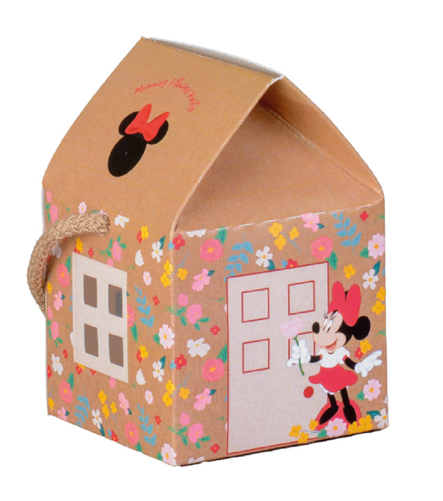 Bomboniera Astuccio Minnie DISNEY Casetta con Cordino Portaconfetti Flowers - 68221