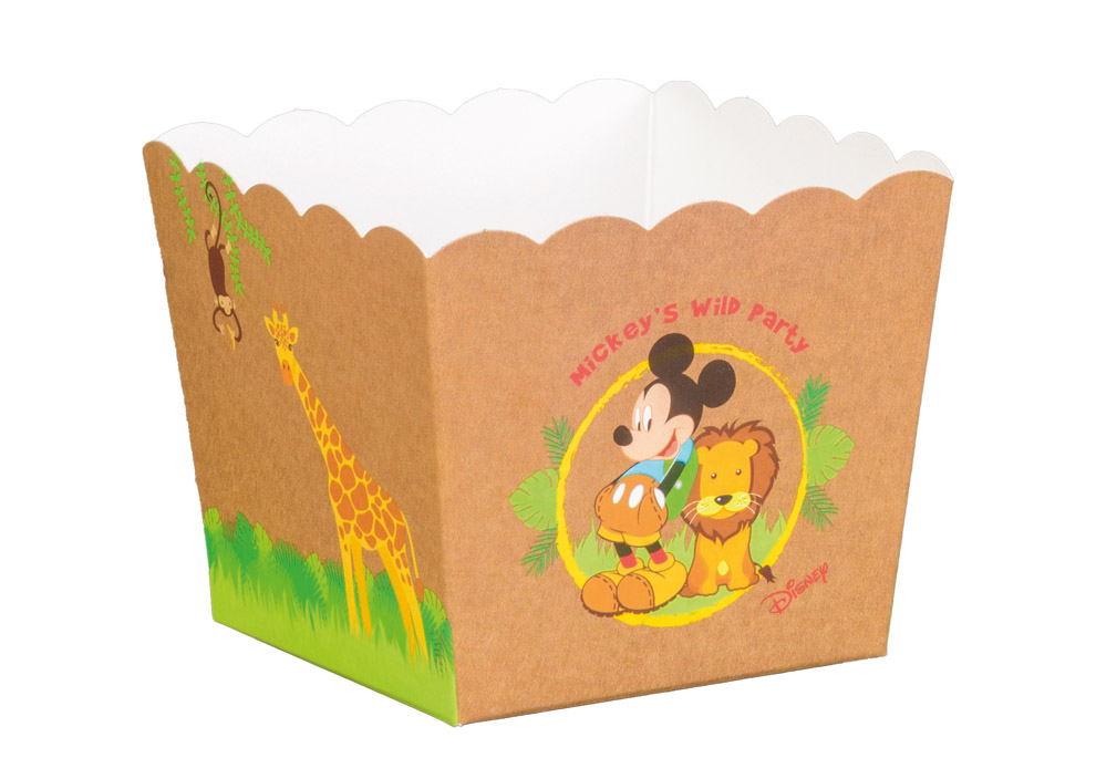 Baule Porta Bomboniere Topolino DISNEY Vaso in Cartone Portaoggetti Savana - 68219