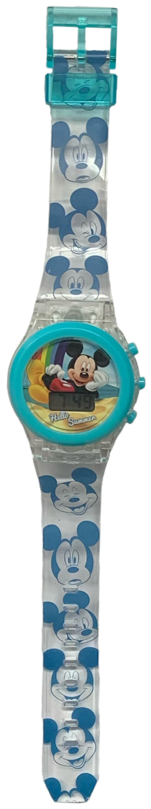 Orologio da Polso Digitale Mickey Mouse DISNEY Topolino con LED in Confezione Regalo - Wd20368