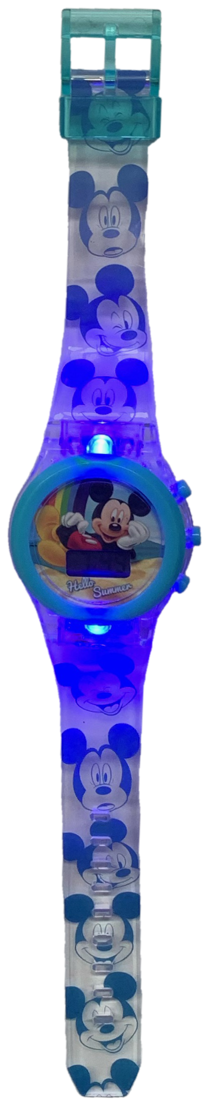 Orologio da Polso Digitale Mickey Mouse DISNEY Topolino con LED in Confezione Regalo - Wd20368