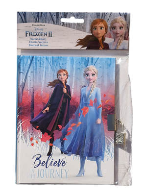 Diario Segreto Frozen Ii con Lucchetto DISNEY Anna Elsa Bambina - Wd20948