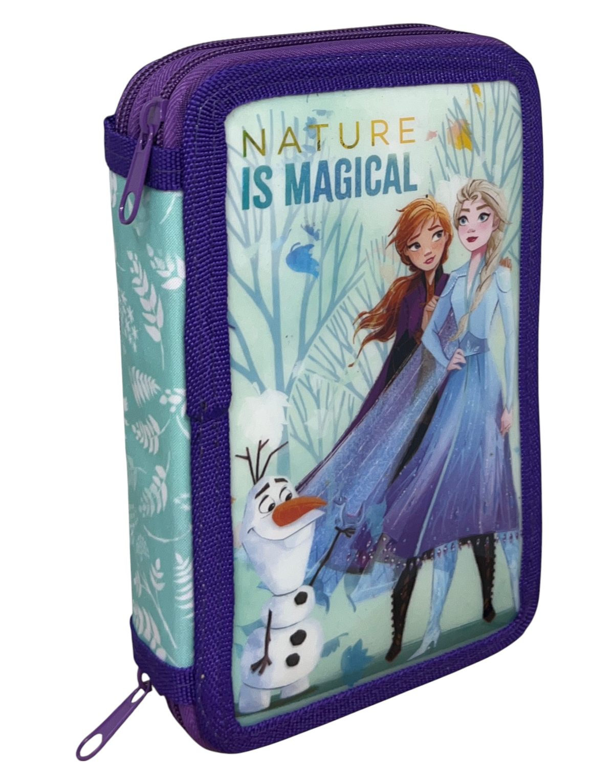Astuccio Scuola Frozen Ii DISNEY Elsa Anna Olaf Multiscomparto 2 Zip Portacolori - Wd21132