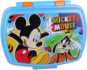 Set Borraccia + Portamerenda Mickey Mouse DISNEY Topolino Pippo Pluto Paperino Plastica Bpa Free Ml. 400 - Mickey21/2pz