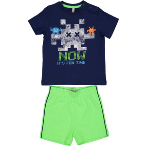 Completo Neonato Short + T-Shirt Birba Taglie 6/30 Mesi - 29021.01