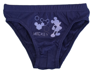 Set 3 Mutandine Mickey Mouse DISNEY Topolino Slip 100% Cotone 2/6 Anni Bambino- Mic1505