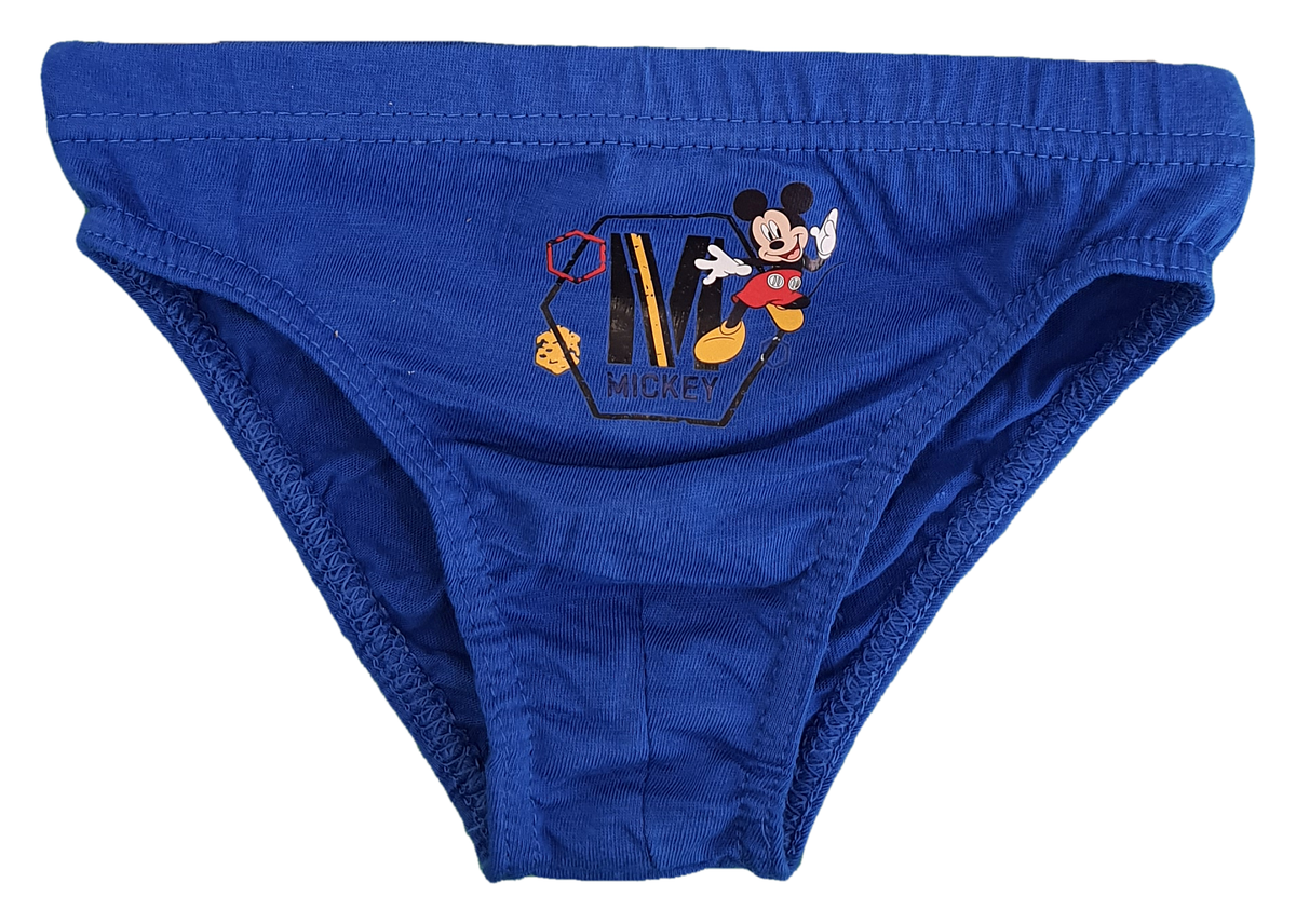 Set 3 Mutandine Mickey Mouse DISNEY Topolino Slip 100% Cotone 2/6 Anni Bambino- Mic1505