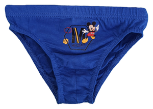 Set 3 Mutandine Mickey Mouse DISNEY Topolino Slip 100% Cotone 2/6 Anni Bambino- Mic1505