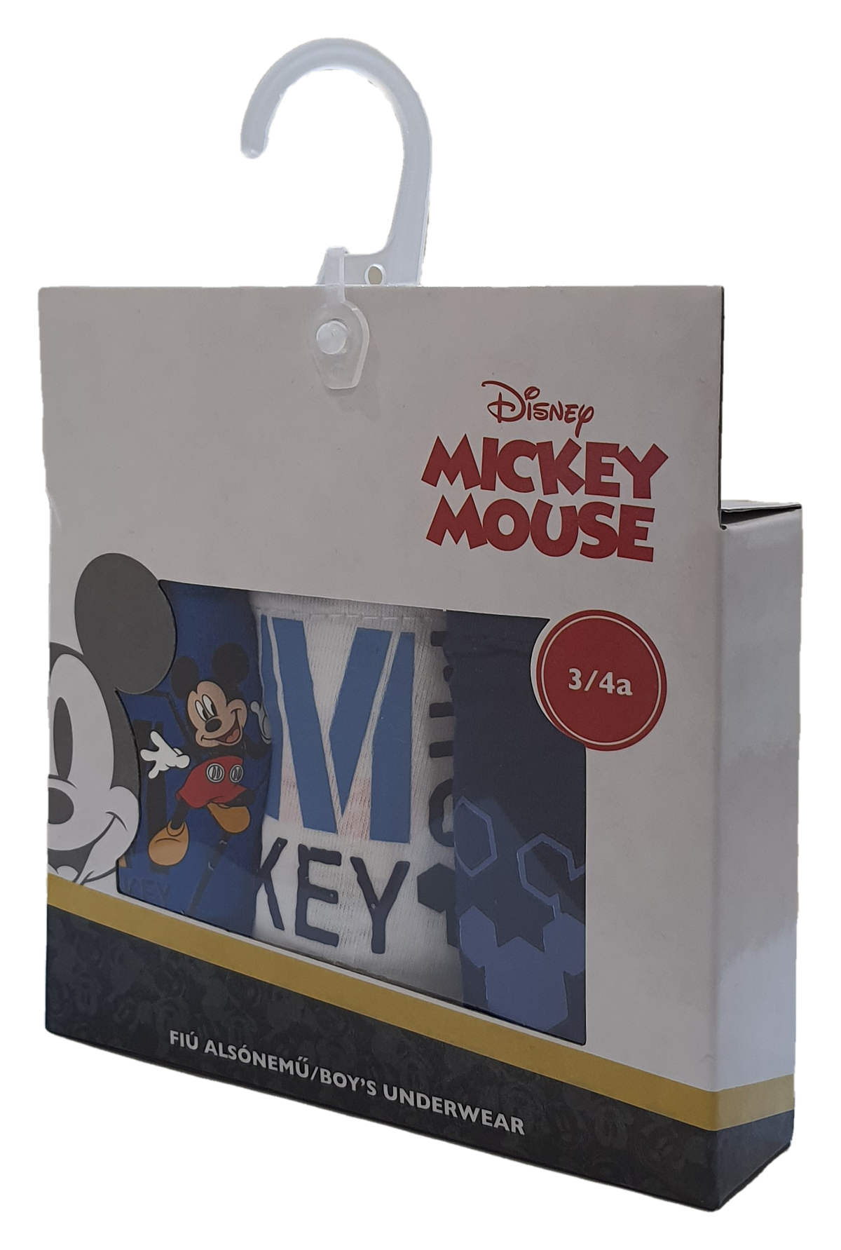 Set 3 Mutandine Mickey Mouse DISNEY Topolino Slip 100% Cotone 2/6 Anni Bambino- Mic1505