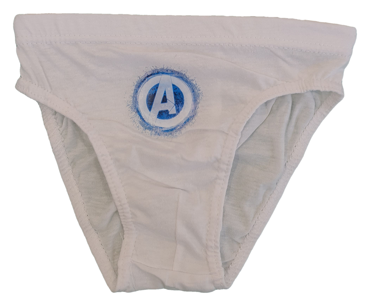 Set 3 Mutandine Avengers MARVEL Thor Iron Man Capitan America Hulk Slip 100% Cotone 3/8 Anni Bambino- Av1513