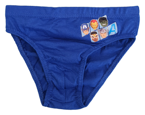 Set 3 Mutandine Avengers MARVEL Thor Iron Man Capitan America Hulk Slip 100% Cotone 3/8 Anni Bambino- Av1513