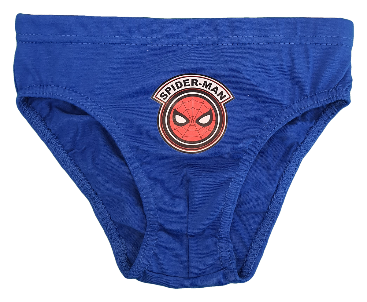 Set 3 Mutandine Spiderman MARVEL Slip 100% Cotone 3/8 Anni Bambino - Sp1503