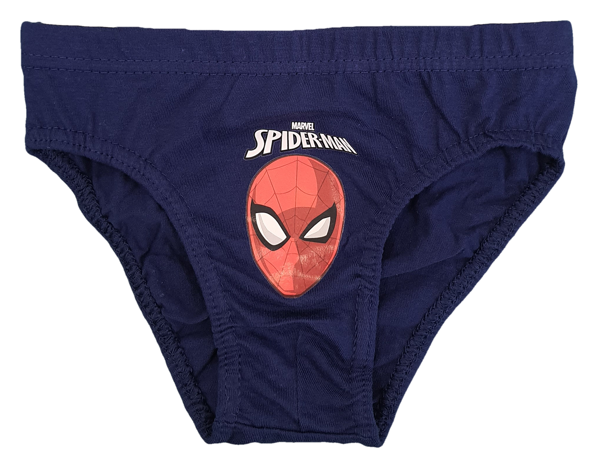 Set 3 Mutandine Spiderman MARVEL Slip 100% Cotone 3/8 Anni Bambino - Sp1503