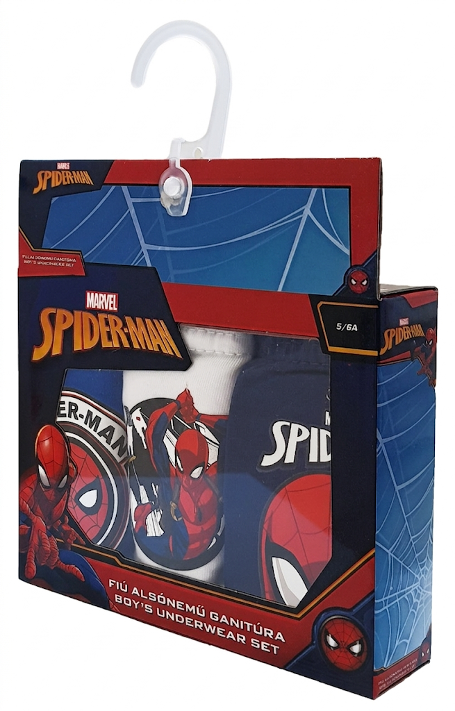 Set 3 Mutandine Spiderman MARVEL Slip 100% Cotone 3/8 Anni Bambino - Sp1503