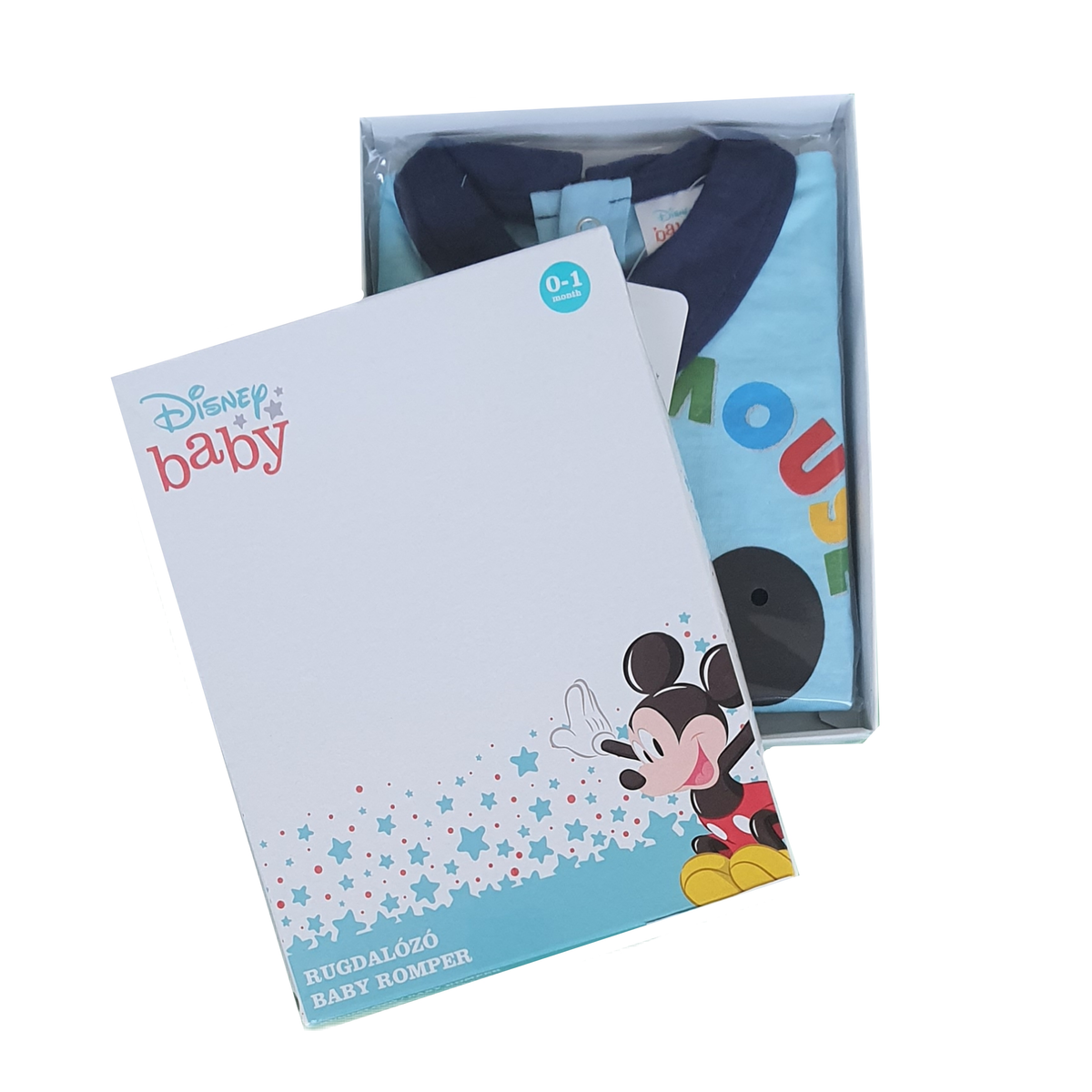 Tutina Lunga con Piedini Mickey Mouse DISNEY Topolino 100% Cotone 0/6 Mesi - Mic1609/5
