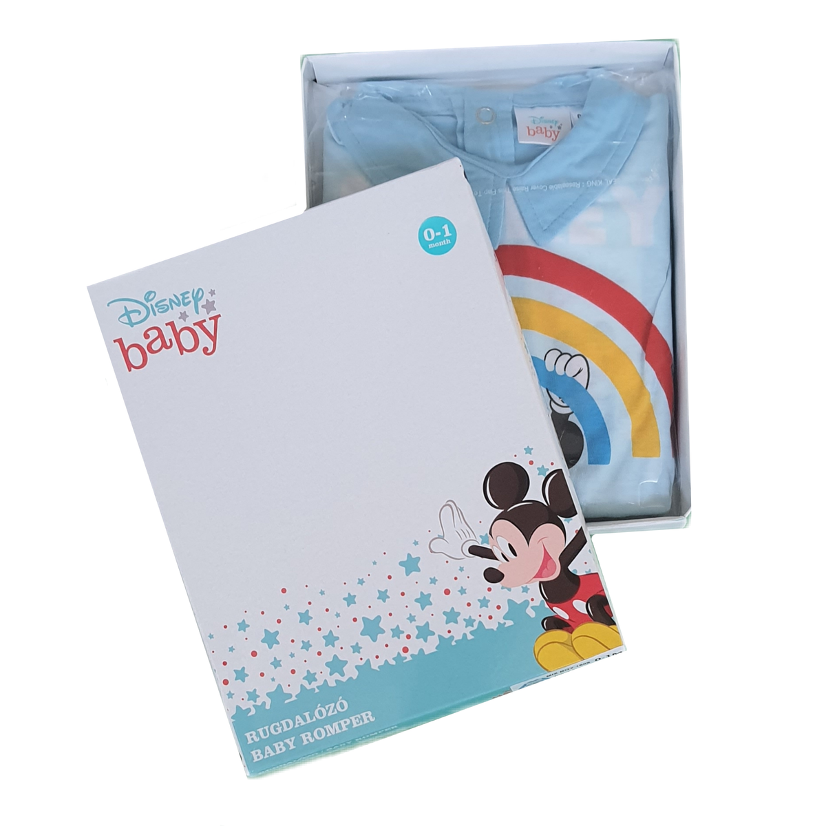 Tutina Lunga con Piedini Mickey Mouse DISNEY Topolino 100% Cotone 0/6 Mesi - Mic1609/6