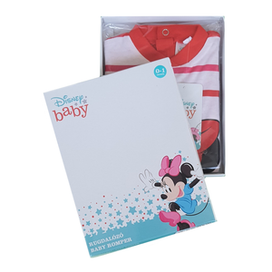 Tutina Lunga con Piedini Minnie Mouse DISNEY 100% Cotone 0/6 Mesi - Min1610/1