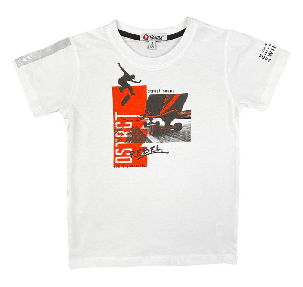T-Shirt Yours Manica Corta Bambino 3/7 Anni - Ay2082