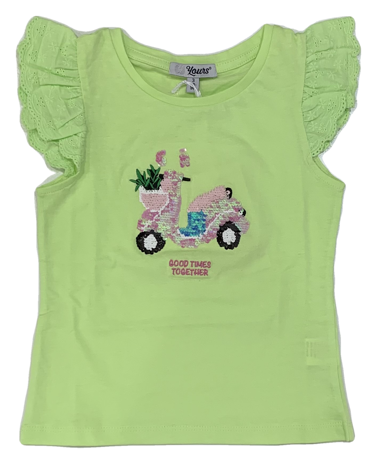 T-Shirt Yours Manica Corta Bambina 3/7 Anni  - Ay2126