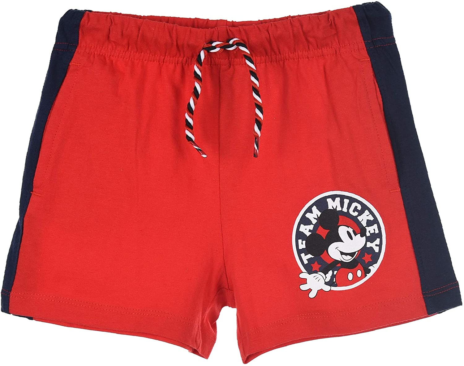 Completo Estivo Mickey Mouse DISNEY Topolino Short + T-Shirt Bambino Sun City 3/8 Anni - Ue1162rosso