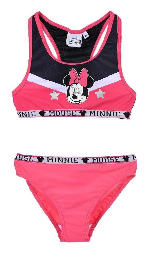 Costume Mare Minnie Mouse DISNEY Bikini 2 Pezzi Bambina 3/8 Anni - Ue1826fuxia