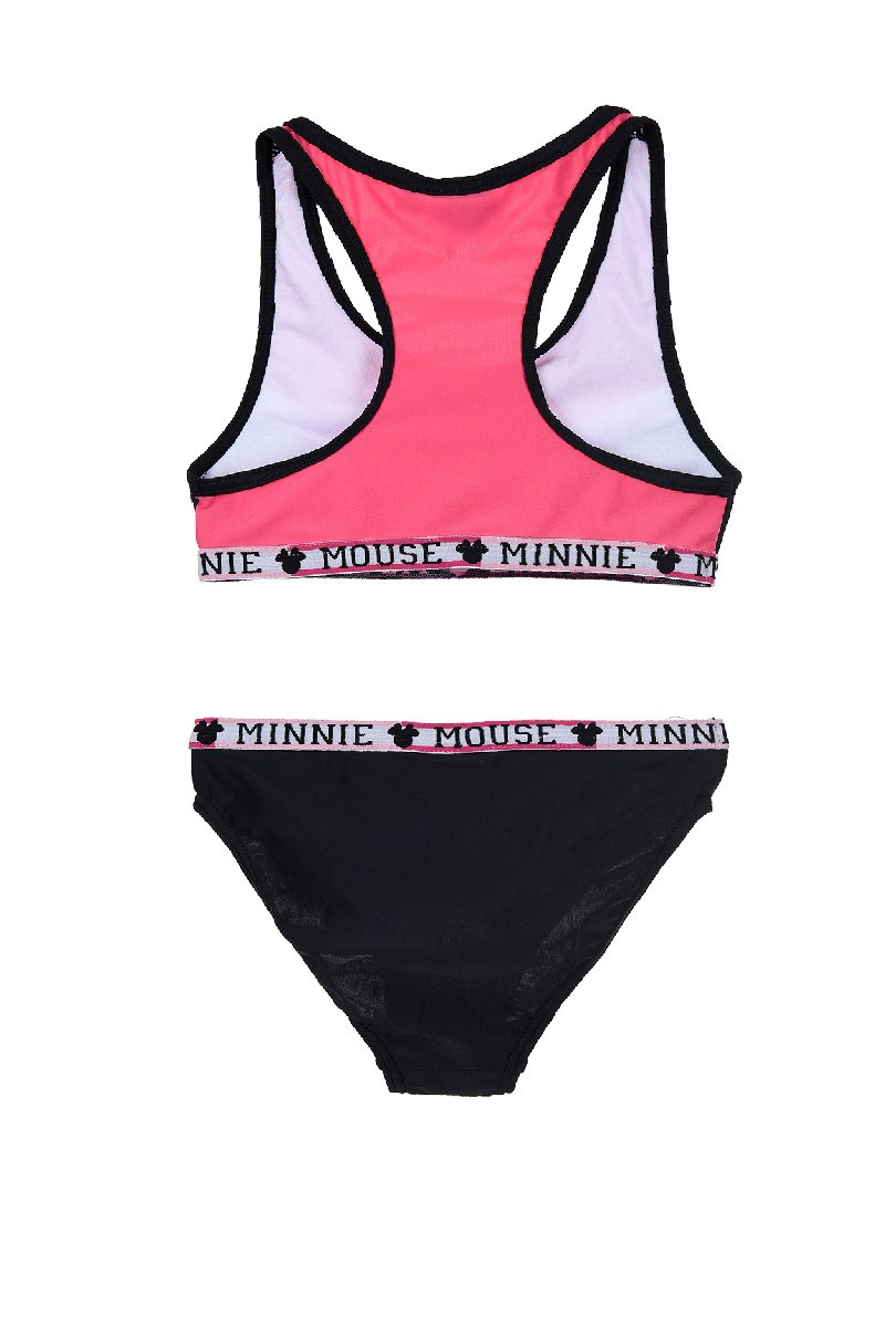 Costume Mare Minnie Mouse DISNEY Bikini 2 Pezzi Bambina 3/8 Anni - Ue1826nero