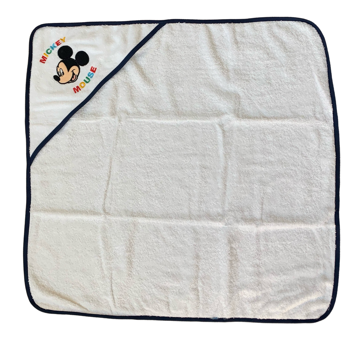 Accappatoio Triangolo Topolino Mickey Mouse DISNEY Neonato Bambino Asciugamano in Cotone - Mic1726/1