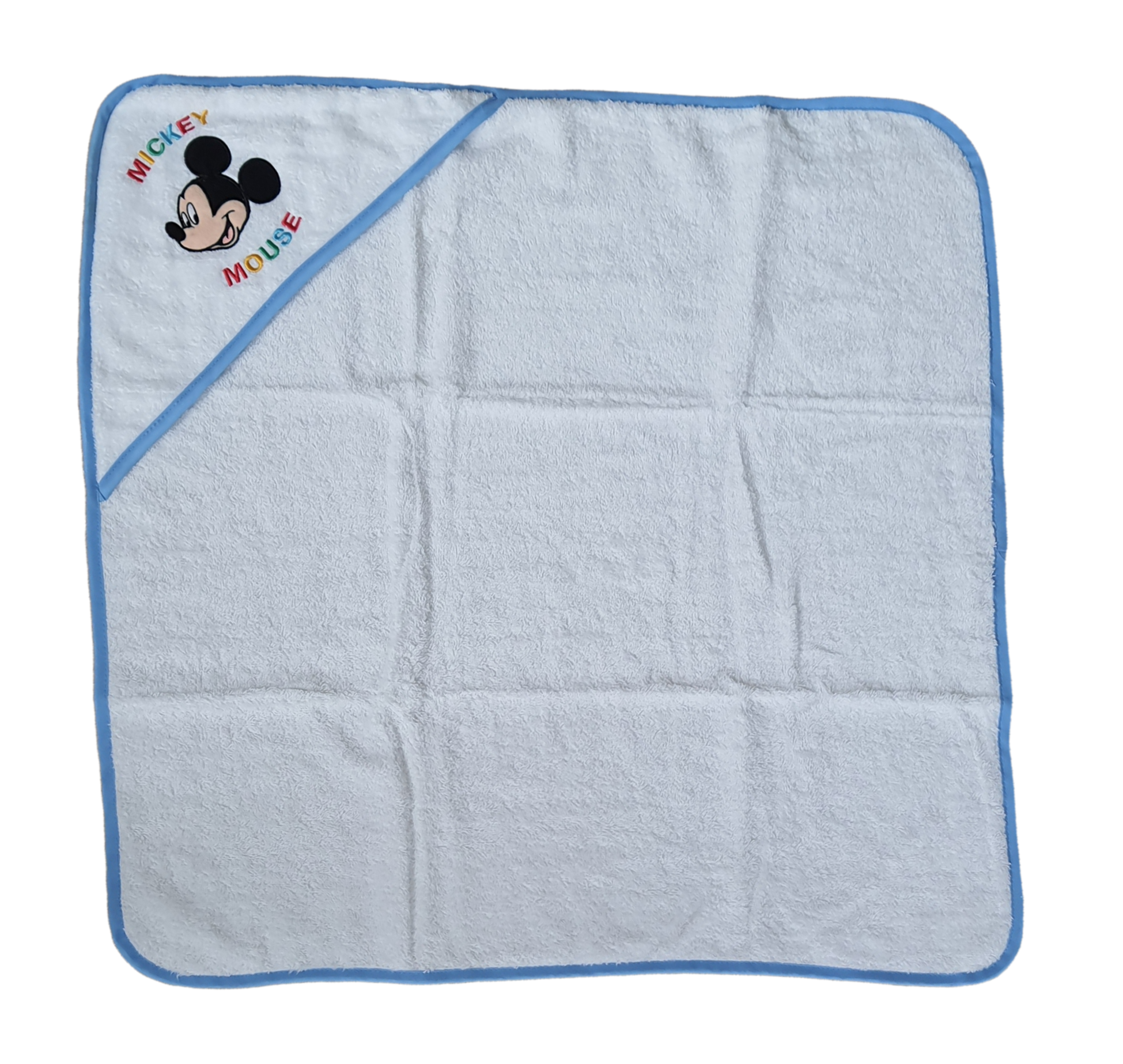 Accappatoio Triangolo Topolino Mickey Mouse DISNEY Neonato Bambino Asciugamano in Cotone - Mic1726/2
