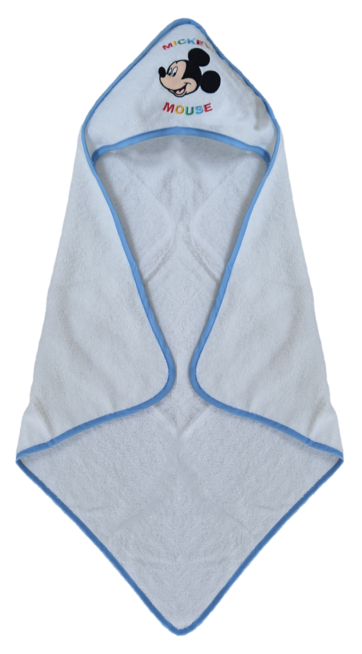 Accappatoio Triangolo Topolino Mickey Mouse DISNEY Neonato Bambino Asciugamano in Cotone - Mic1726/2