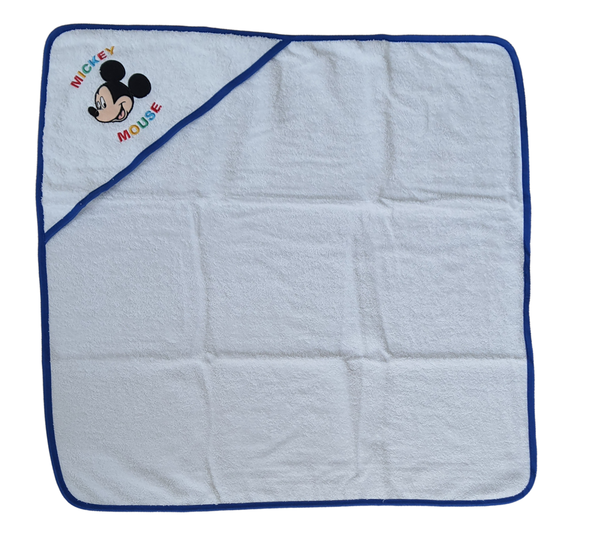 Accappatoio Triangolo Topolino Mickey Mouse DISNEY Neonato Bambino Asciugamano in Cotone - Mic1726/3